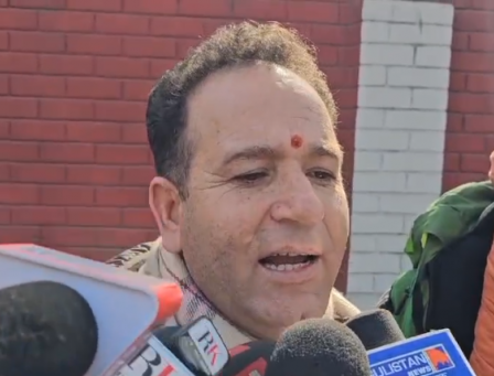 BJP’s Sunil sharma Visits Home of Slain Ex-Army Man in South Kashmir’s Kulgam