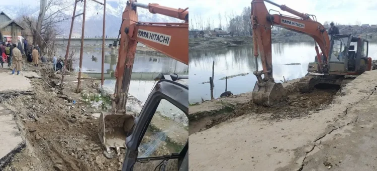 Distt Admin Bandipora provides comprehensive support to families affected by Road Collapse in Hajin