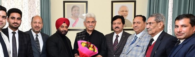 J&K High Cour Bar Association Jammu Delegation Calls on LG Sinha