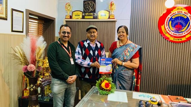 Vijay Garg’s Book titled, “Sainik School Entrance Exam” released by Principal Sandhya Bathla