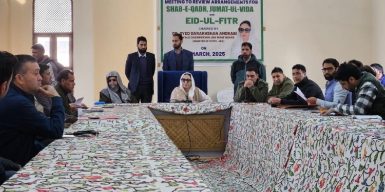 Dr Darakhshan chairs meeting to review preparations for Eid-ul-Fitr, Juma-tul-Vida, and Lailat-ul-Qadr