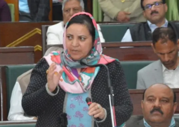 Sakeena Itoo briefs house on Anantnag fire relief efforts