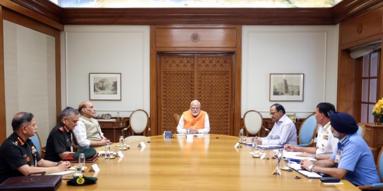 PM Modi chairs meeting with Defence Minister, NSA, CDS, Armed Forces chiefs