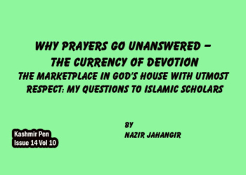 Why Prayers Go Unanswered –The Currency of Devotion The Market place in God’s House With UtmostRespect: My Questions to Islamic Scholars