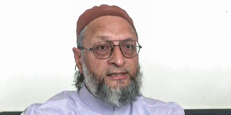 AIMIM chief Asaduddin Owaisi departs for Srinagar