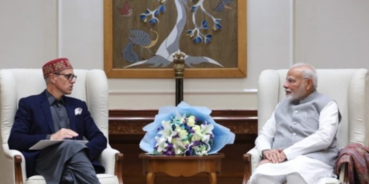 CM Omar Abdullah calls on PM Modi in New Delhi