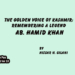 The Golden Voice of Kashmir:Remembering a Legend Ab. Hamid Khan