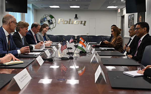 Foreign Secretary Vikram Misri, Dy NSA Pavan Kapoor meet US Under Secretary of Defence Elbridge Colby