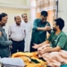 Minister Javed Rana visits GMC Jammu, meets victims of LoC shelling