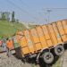 Train services suspended for some time as truck rolls down on track at Qazigund
