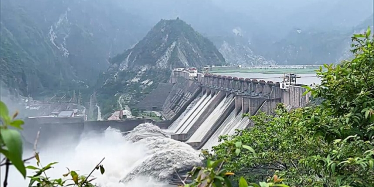 Chenab River water level rises due to heavy rainfall; Reasi admin issues alert