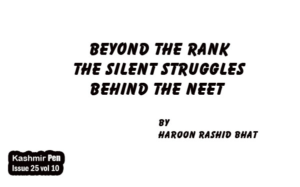 Beyond the Rank.The Silent Struggles Behind the NEET