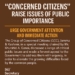 Concerned Citizens” Raise Issues of Public Importance