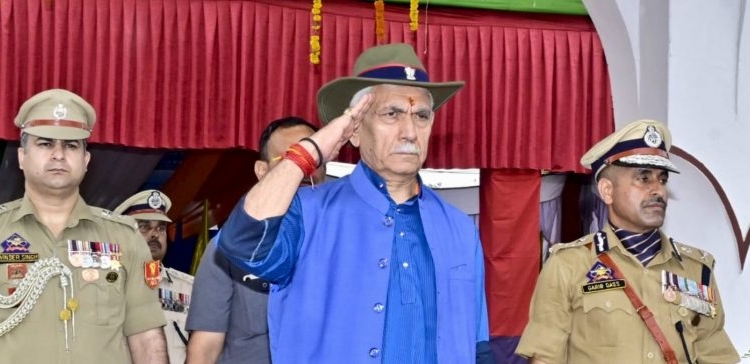 LG Sinha attends Passing-out Parade of Probationers DySsP, PSIs at SKPA, Udhampur