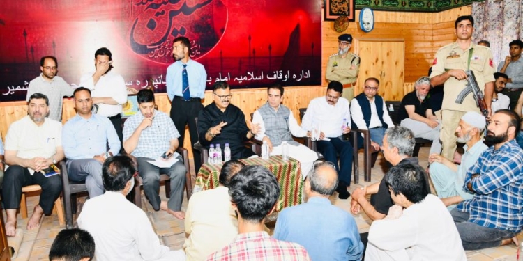 Minister Javed Rana Reviews Muharram Arrangements in Srinagar’s Zadibal