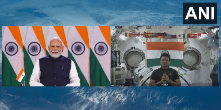 PM Modi interacts with Group Captain Shukla, first Indian to reach International Space Station