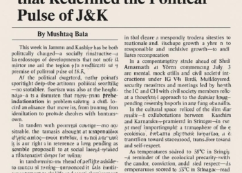 Sunday Editorial for Kashmir Pen