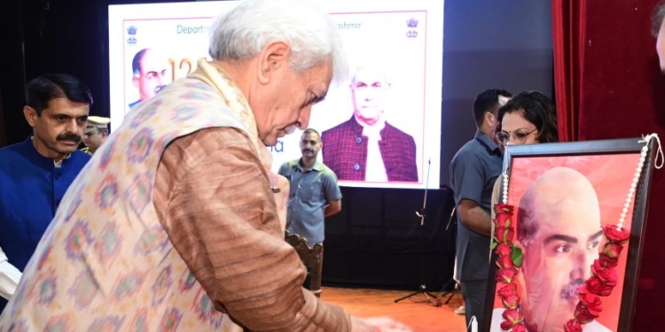 LG Sinha attends 125th Birth Anniversary celebration of Dr. Syama Prasad Mookerjee in Srinagar