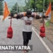 UP man, walking for 111 days with 15 kg load, reaches Pahalgam for Amarnath Yatra