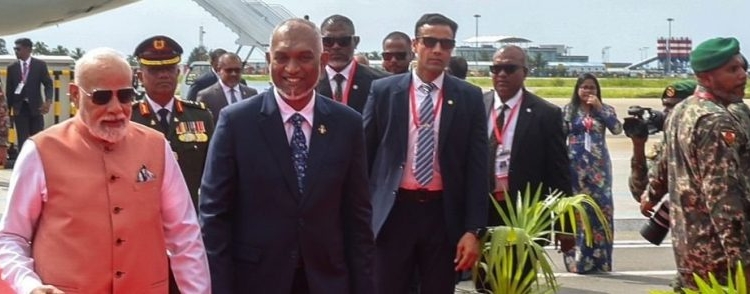 PM Modi arrives in Maldives, received by President Muizzu other senior leaders