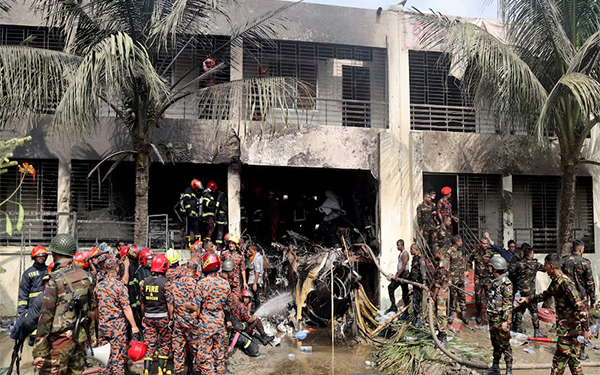 Bangladesh: 19 killed, over 100 injured in Dhaka jet crash