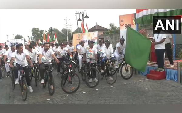 Cycle rally held in Srinagar to mark Kargil Vijay Diwas under Fit India Initiative