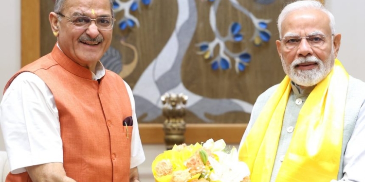LG Ladakh Kavinder Gupta meets PM Narendra Modi 