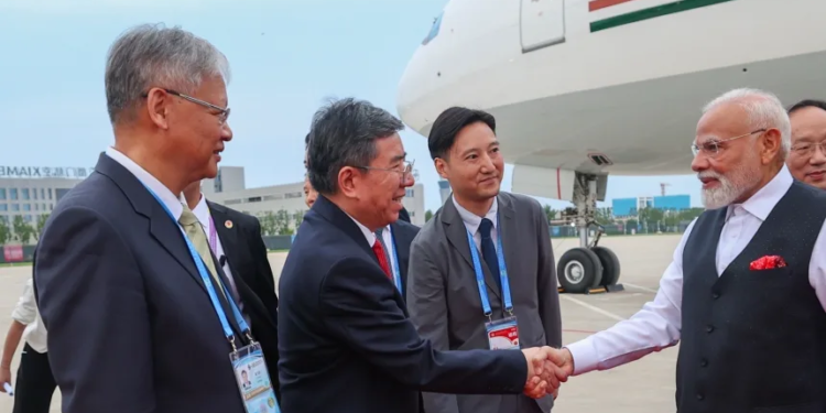 PM Modi arrives in Tianjin, China for two-day visit to attend SCO Summit