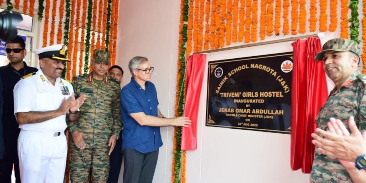 Omar Abdullah Attends 56th School Raising Day at Sainik School Nagrota, Inaugurates Girls’ Hostel