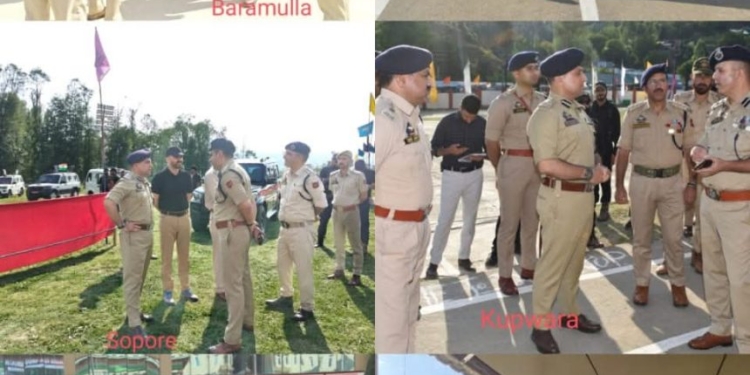 Eyes on Every Venue: DIG NKR Reviews Independence Day Security across North Kashmir