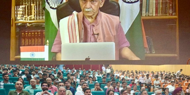 LG Sinha delivers inaugural address at 22nd Foundation Day of Shri Mata Vaishno Devi University