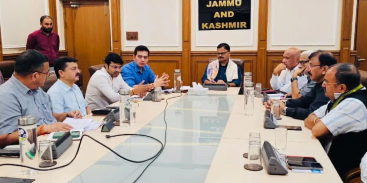 Javed Ranaa Chairs High-Level Meeting To Asses Restoration of Essential Services in Flood -Affected Areas of Jammu 