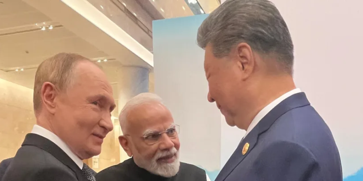 “Exchanging perspectives,” PM Modi posts photographs of himself with Putin, Xi