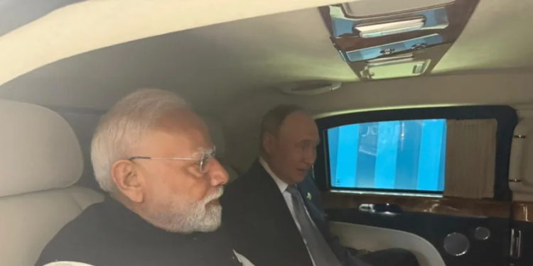 PM Modi, Putin travel in same car for bilateral meet after SCO Summit
