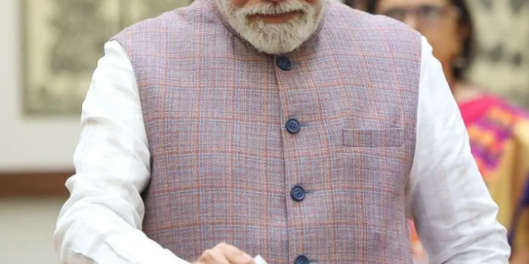 PM Modi casts vote as voting to elect 15th Vice President of India gets underway