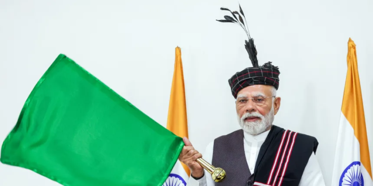 PM Modi lays foundation stone of development projects worth Rs 7,300 crore in Manipur