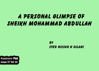 A Personal Glimpse of Sheikh Mohammad Abdullah