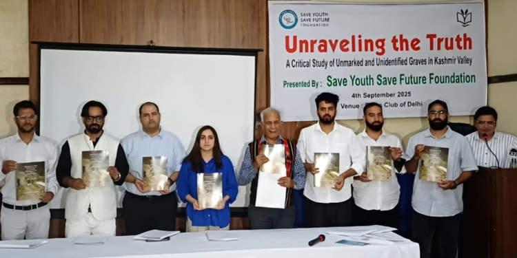 Save Youth Save Future Foundation Releases Groundbreaking Research Report on Unmarked and Unidentified Graves in Kashmir Valley