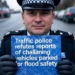 Traffic police refutes reports of challaning vehicles parked for flood safety