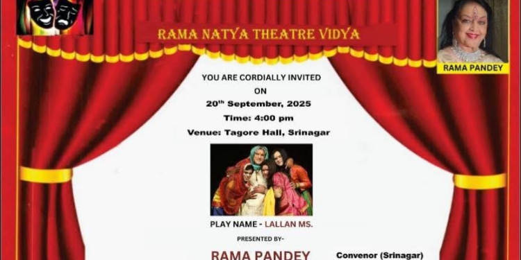 Rama Theatre Natya Vidya Hosts Groundbreaking Event on Transgender Rights in Srinagar