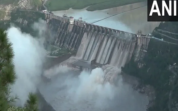 J&K: Salal Dam gates opened as water levels in Chenab rise due to heavy rains