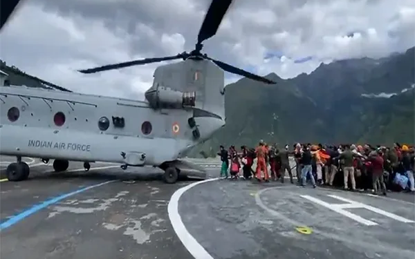 IAF helicopters continue relief operations across flood-affected Punjab, Himachal, J-K