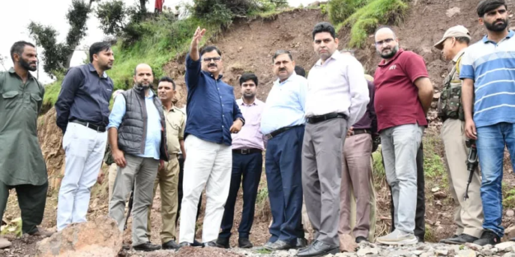 Minister Javed Rana visits Landslide-hit Kalaban village, assures relief & rehabilitation