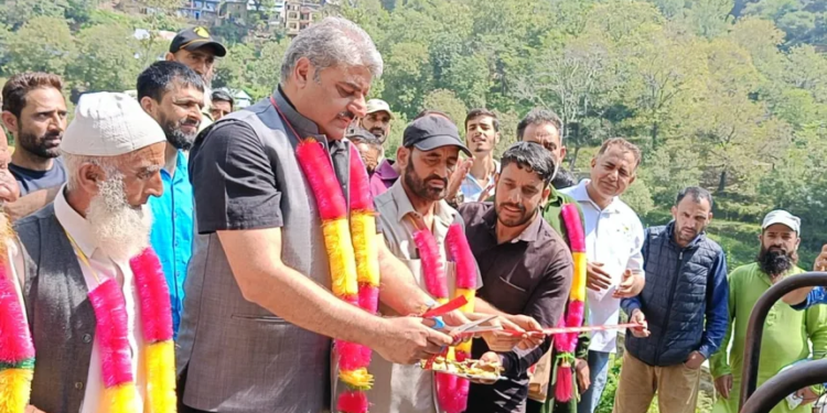 MLA Sajjad Shaheen launches macadamisation of Banihal-Chanjloo road