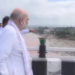 Amit Shah inspects 4th Tawi Bridge damage caused by heavy rains, floods