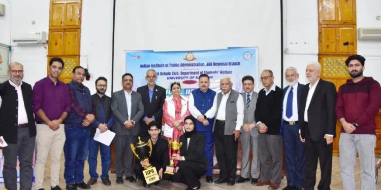 IIPA, J&K Regional Branch Organises Debate on Urban Liveability in University of Kashmir