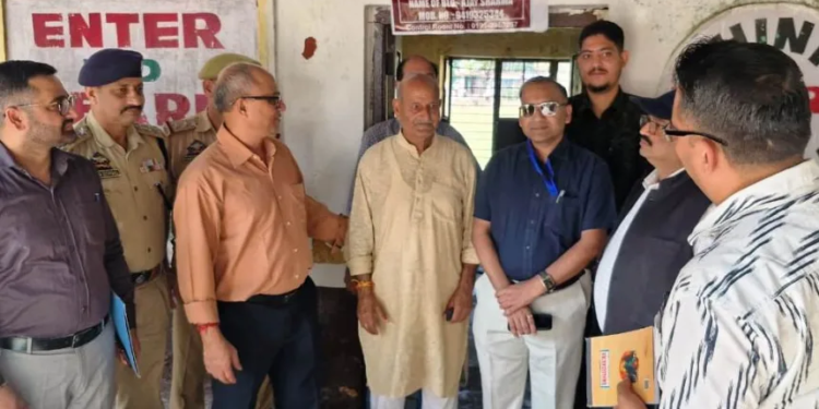 Election Observers inspect polling stations in Nagrota Constituency