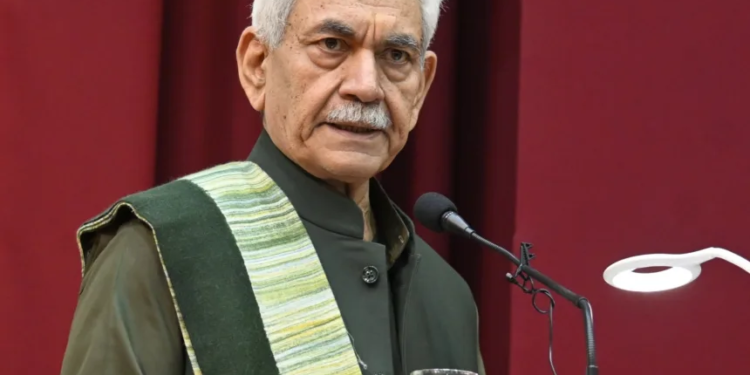 LG Sinha addresses the 45th Foundation Day of J&K Samaj Kalyan Kendra’s School for hearing impaired at Jammu
