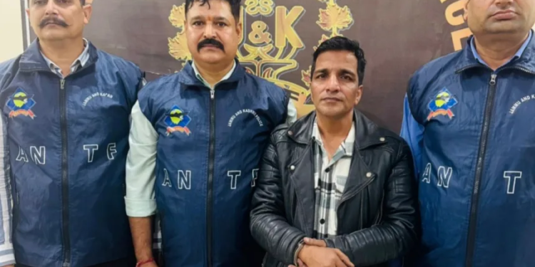 ANTF Jammu recovers 500 grams superior quality of Heroin; Interstate drug smuggler arrested