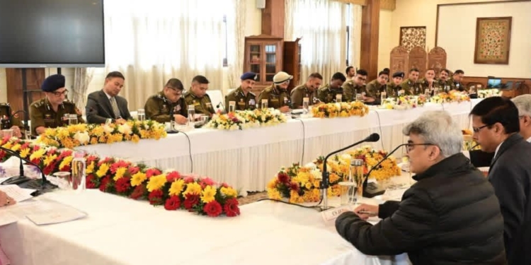 Lieutenant Governor Chairs High-Level Security Review Meeting in Srinagar